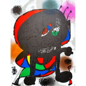 Miró litografía a color III