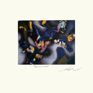 Mario Toral grabado Rostros con animales