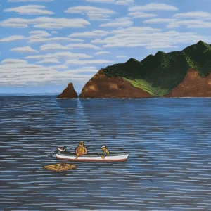 Sebastián Garretón grabado Pescadores de langostas