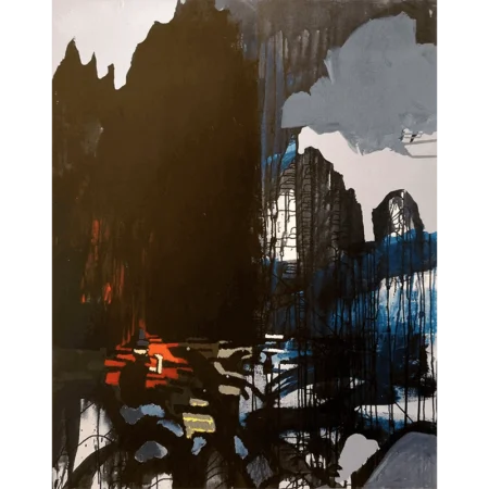 Grabado a color Robinson con lobos de Bororo