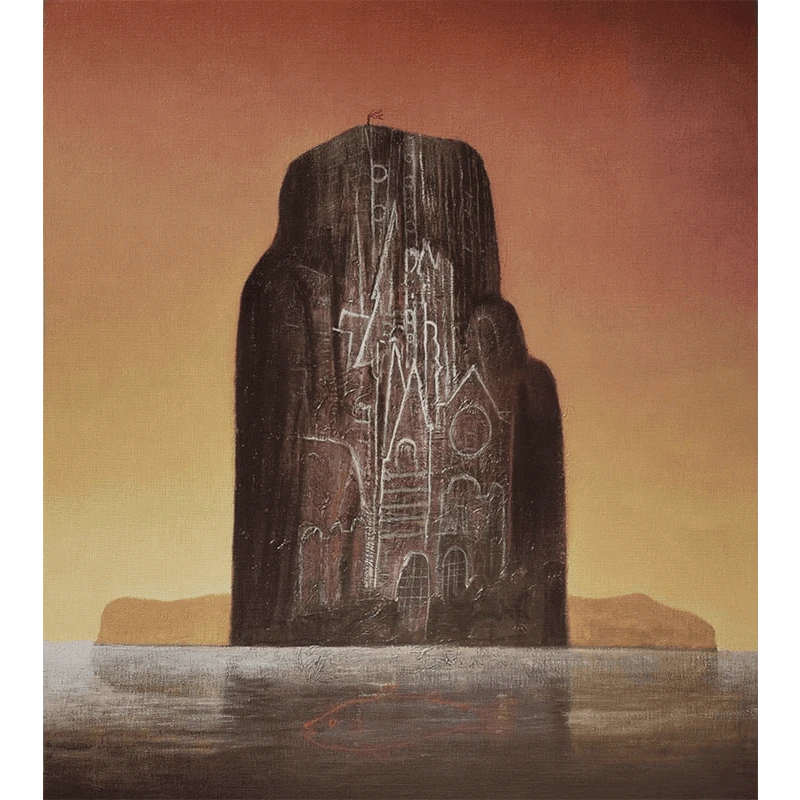 Gonzalo Cienfuegos grabado a color Catedral Dos