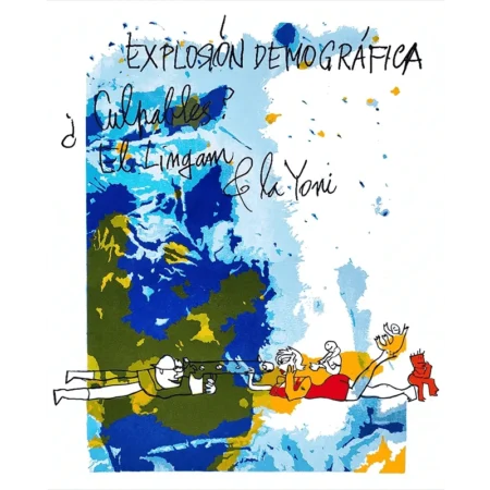 Bororo Nicanor Parra. Serigrafía a color Explosión Demográfica.