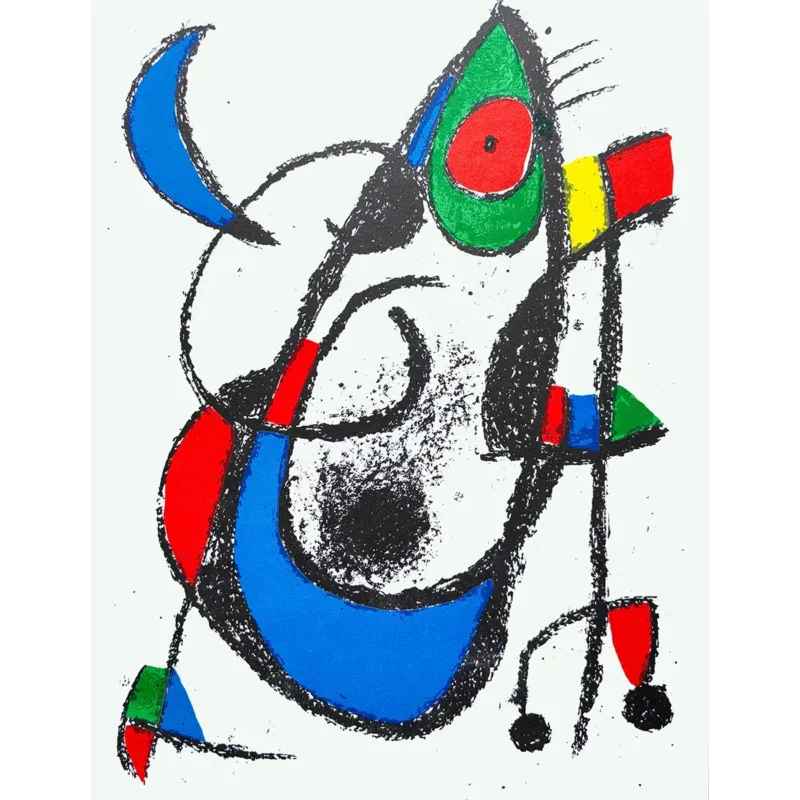 Joan Miró Litografía a color sobre papel número XI