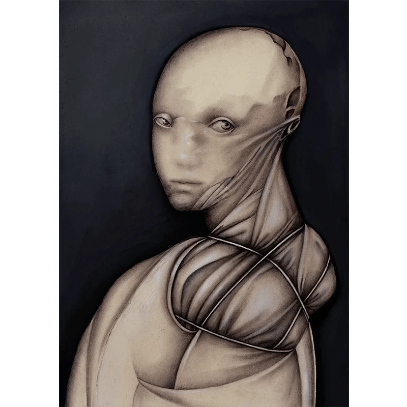 Grabado a color sin título de Carmen Aldunate