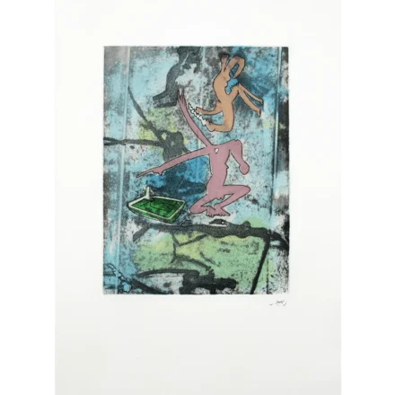 Roberto Matta Aguafuerte serie Centre Noeuds II