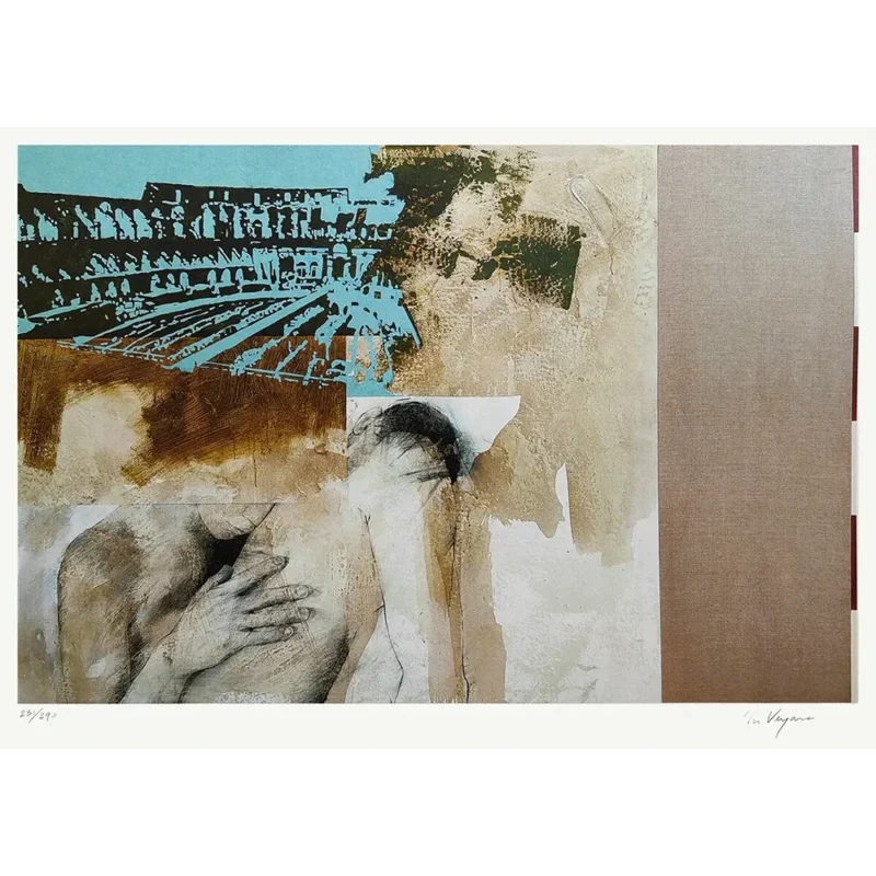 Matías Vergara Grabado a color sobre papel