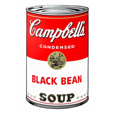 Andy Warhol after Serigrafía a color sobre papel calidad museo BLACK BEAN