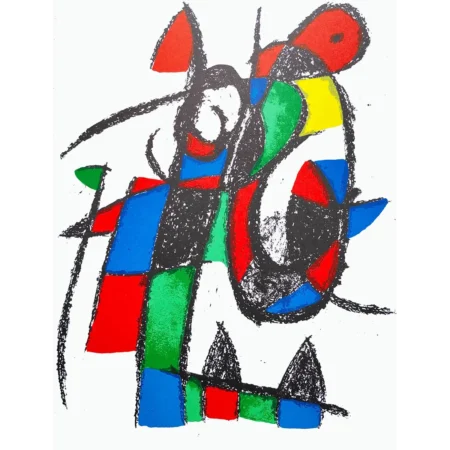 Joan Miró Litografía a color sobre papel número II