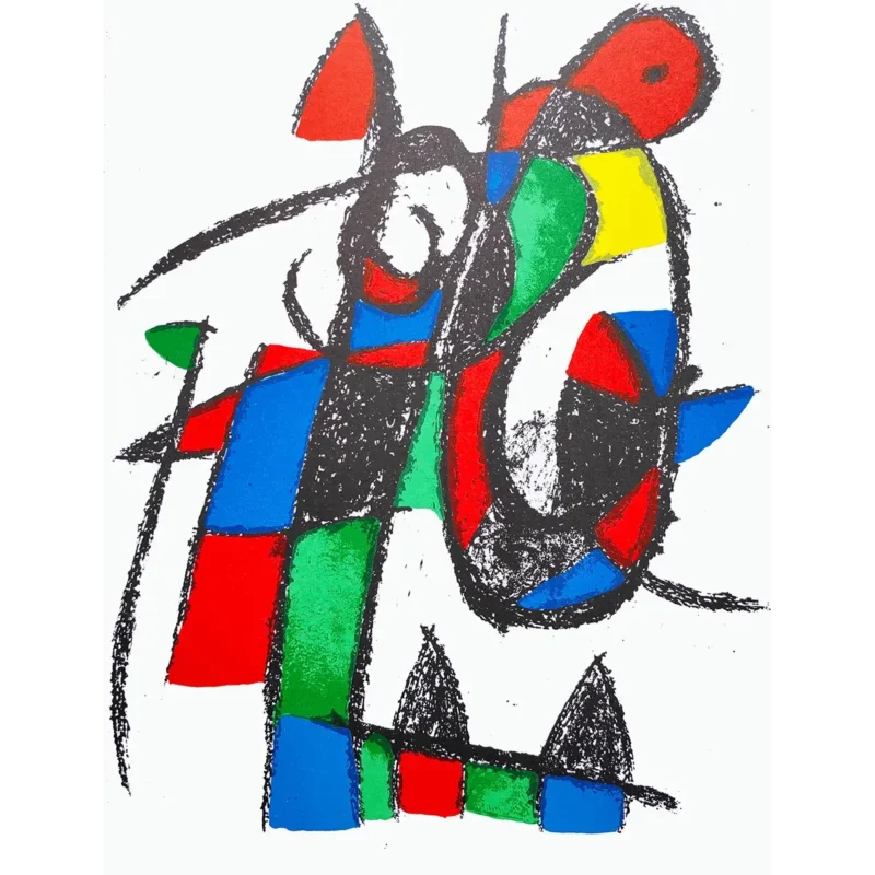 Joan Miró Litografía a color sobre papel número II