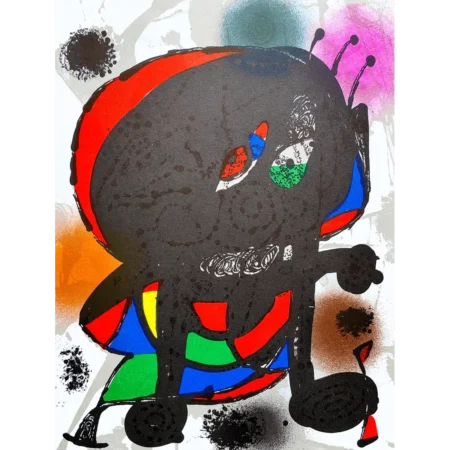 Joan Miró Litografía a color sobre papel número III