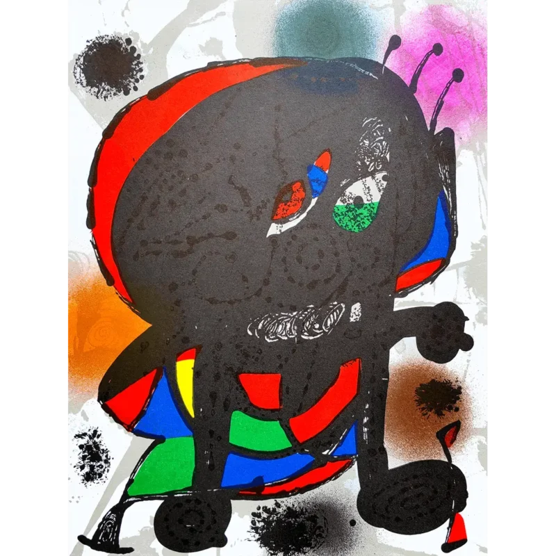 Joan Miró Litografía a color sobre papel número III