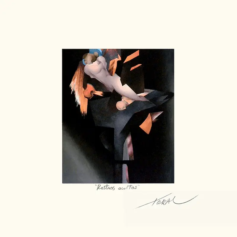 Mario Toral Grabado a color sobre papel Rostros ocultos