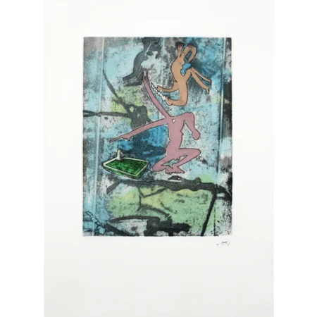 Roberto Matta Aguafuerte serie Centre Noeuds IV