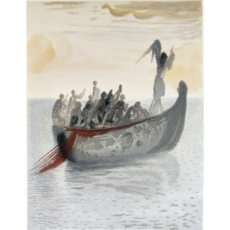 Salvador Dalí Divina Comedia La Barque du Nocher